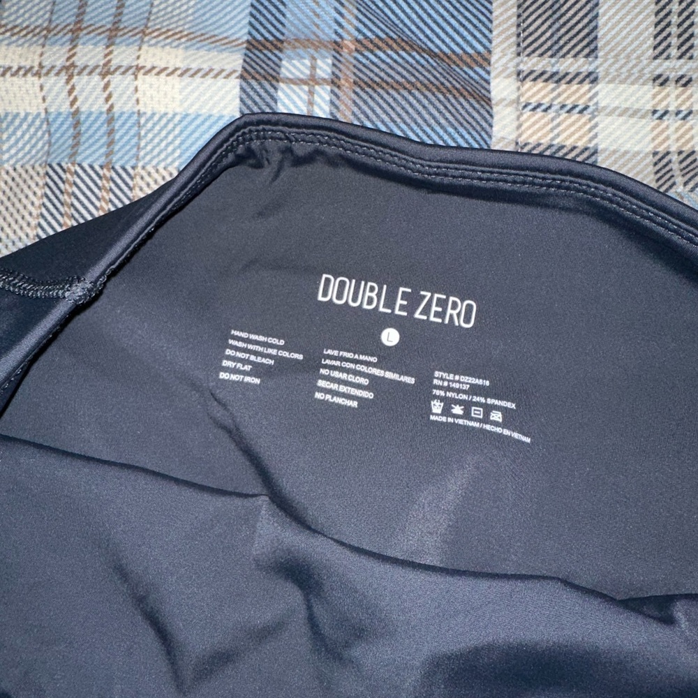 Double Zero Black Bike Shorts